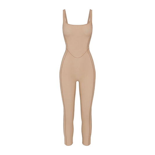 POWER MESH SHAPEWEAR CATSUIT | CLAY