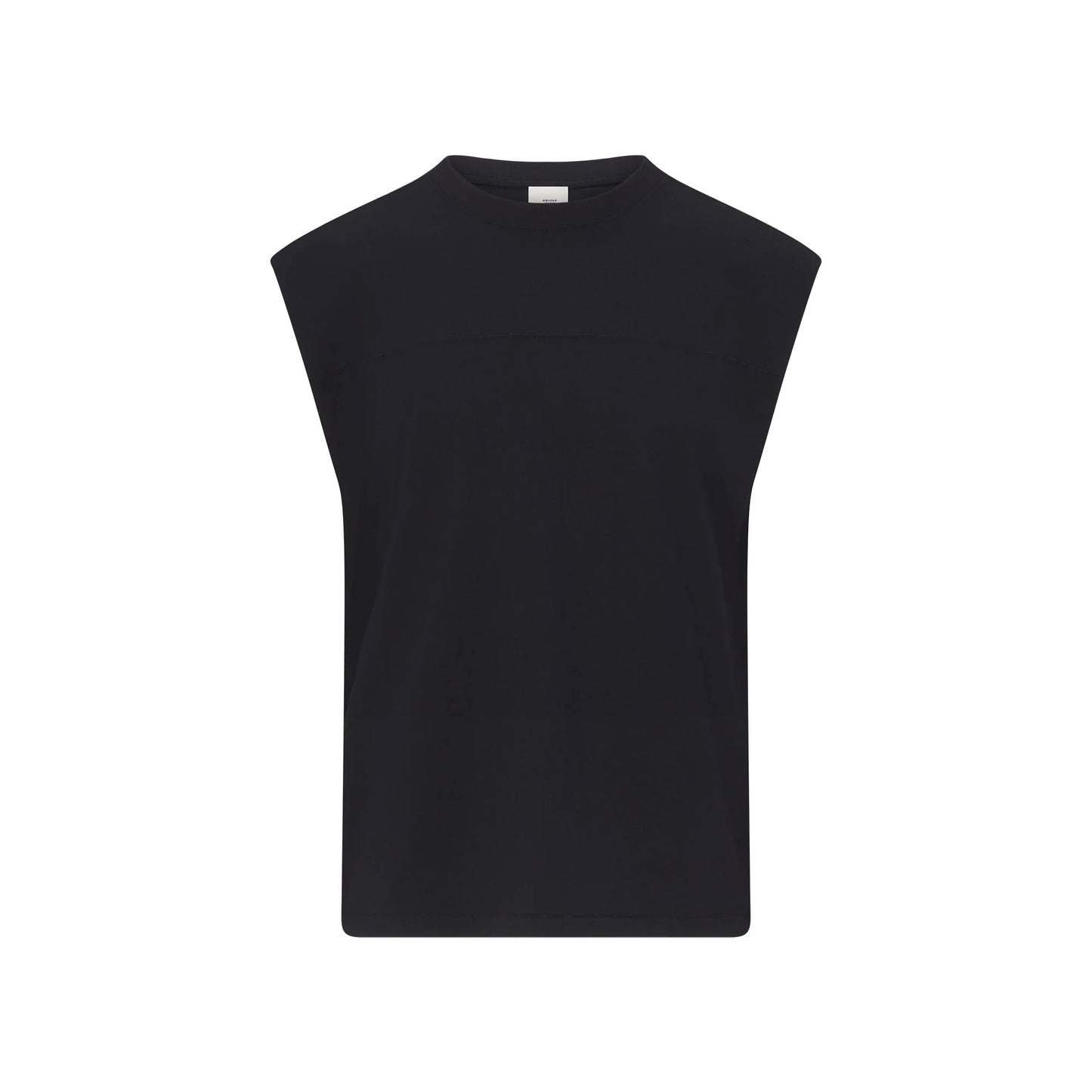 HEAVYWEIGHT COTTON MENS CROPPED MUSCLE TANK | OBSIDIAN