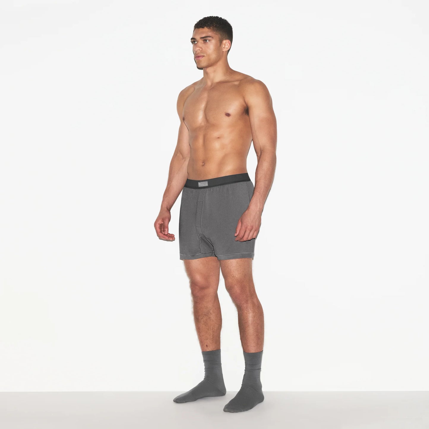 SKIMS COTTON MENS KNIT BOXER 3-PACK | RUSSET MULTI
