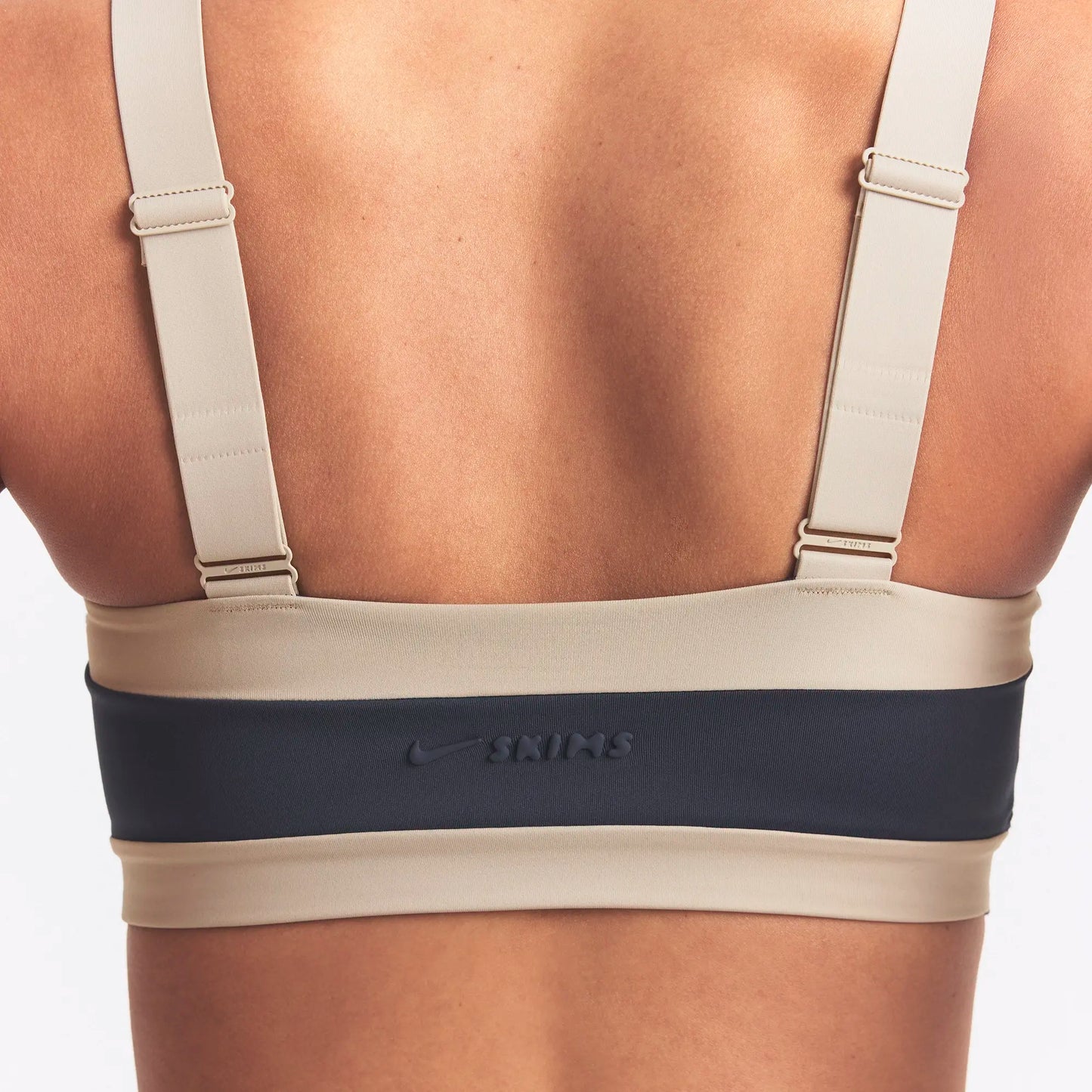 NikeSKIMS MATTE SHINE MIX STRAIGHT NECK BRA | DEEP ROYAL AND STONE