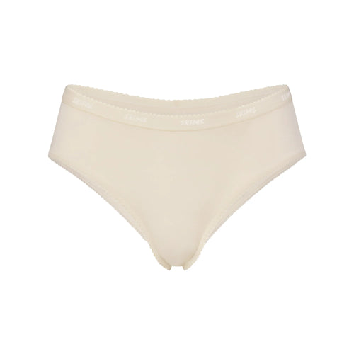 LIGHTWEIGHT COTTON LOGO PICOT HIPSTER | BUTTER TONAL