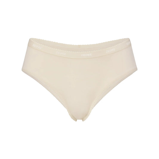 LIGHTWEIGHT COTTON LOGO PICOT HIPSTER | BUTTER TONAL