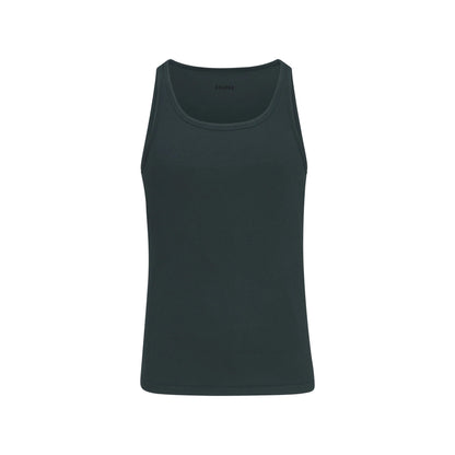 SKIMS COTTON MENS RIB TANK 3-PACK | VERDANT DARK SEPIA MULTI