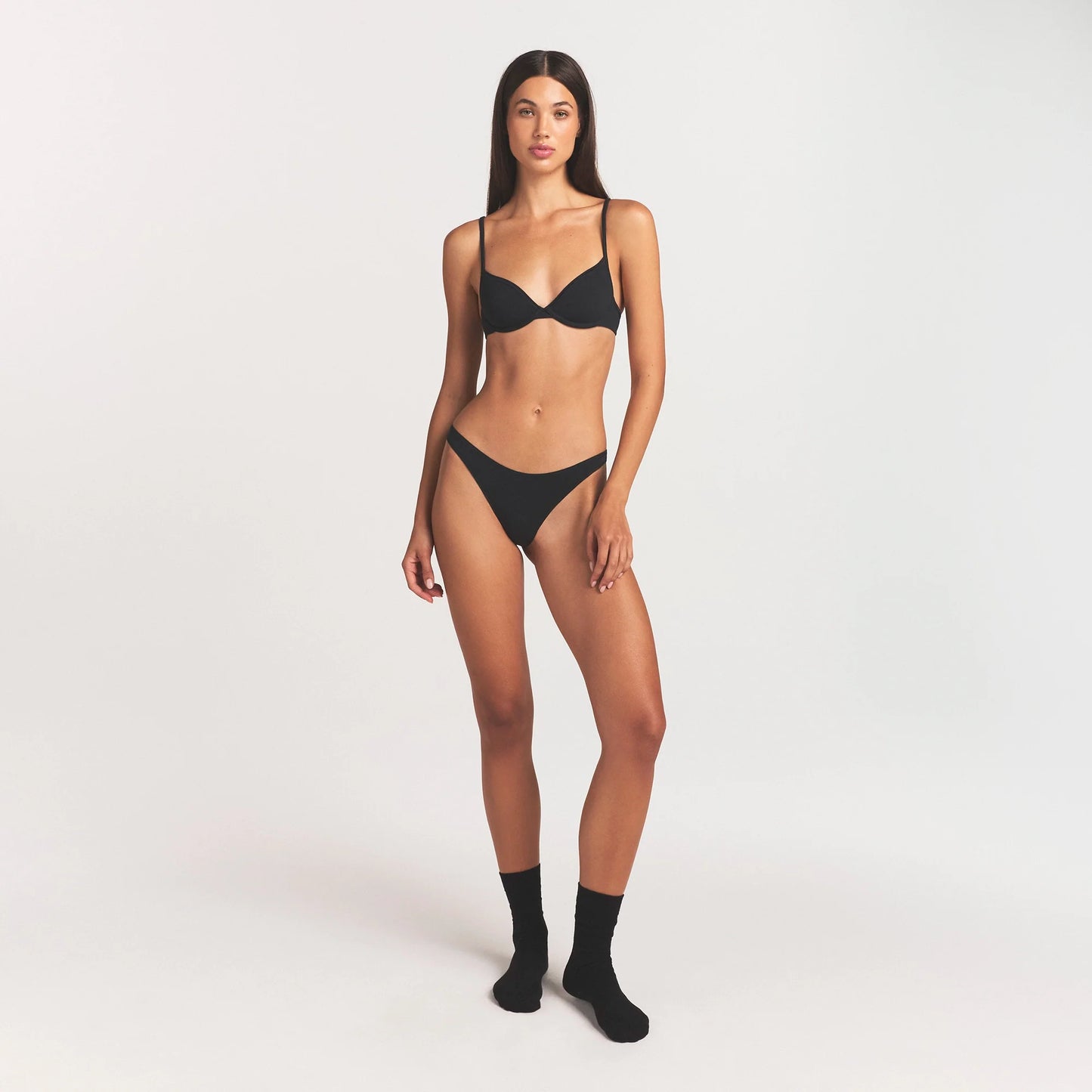 EVERYDAY COTTON UNLINED DEMI BRA | ONYX