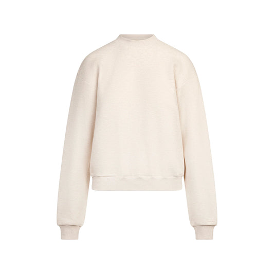 COTTON FLEECE CLASSIC CREWNECK | OATMEAL HEATHER