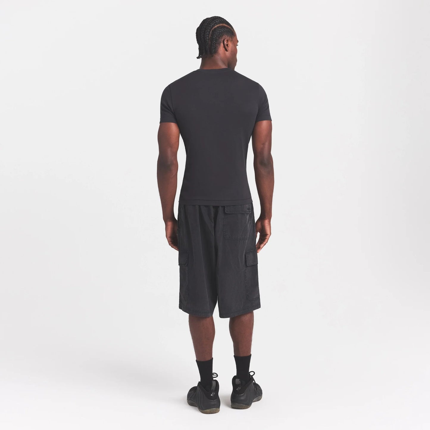 SKIMS COTTON RIB MENS T-SHIRT | ONYX