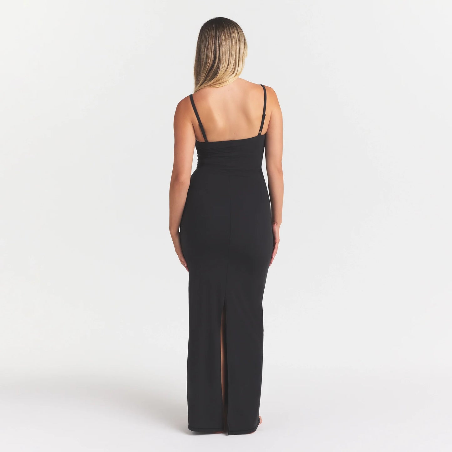 FITS EVERYBODY MATERNITY LONG SLIP DRESS | ONYX