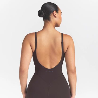 NikeSKIMS STUDIO STRETCH 29" ONE PIECE | DARK ROAST