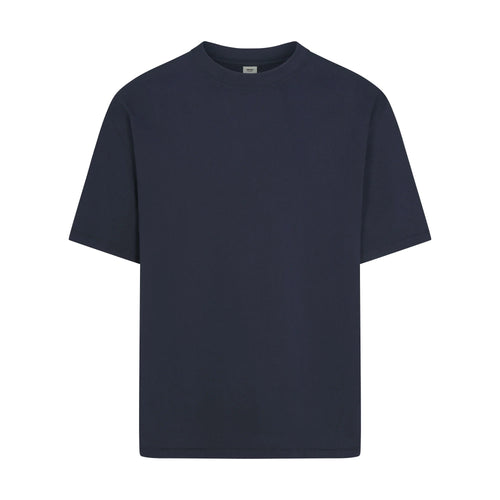 HEAVYWEIGHT COTTON MENS RELAXED T-SHIRT | BLUE BLACK