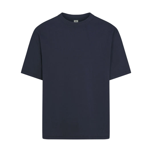 HEAVYWEIGHT COTTON MENS RELAXED T-SHIRT | BLUE BLACK
