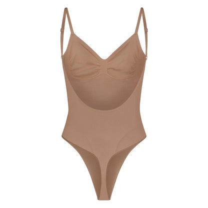 SEAMLESS SCULPT LOW BACK THONG BODYSUIT | SIENNA