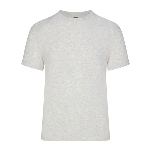 SKIMS COTTON MENS CLASSIC T-SHIRT | LIGHT HEATHER GREY