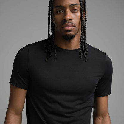SKIMS FLEX MENS T-SHIRT | OBSIDIAN
