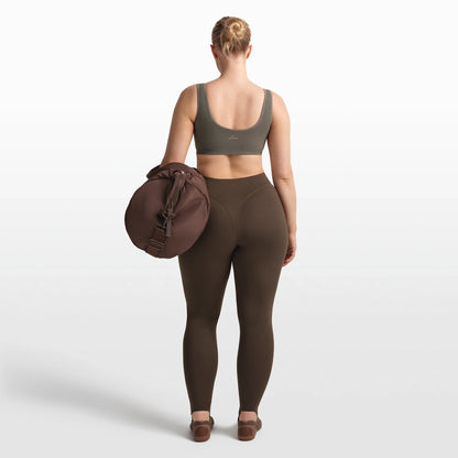 NikeSKIMS RIBBED SEAMLESS SCOOP BRA | DUSTY OAKMOSS