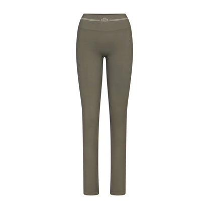 NikeSKIMS RIBBED SEAMLESS 34" STRAIGHT LEGGING | DUSTY OAKMOSS