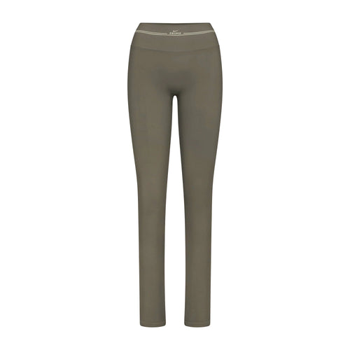 NikeSKIMS RIBBED SEAMLESS 34" STRAIGHT LEGGING | DUSTY OAKMOSS