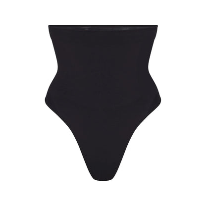 SEAMLESS SCULPT HIGH-WAISTED THONG | ONYX