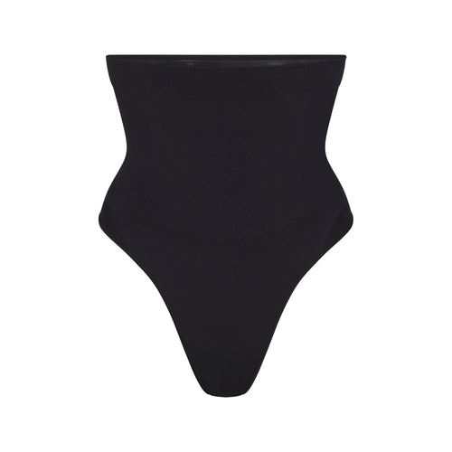 SEAMLESS SCULPT HIGH-WAISTED THONG | ONYX