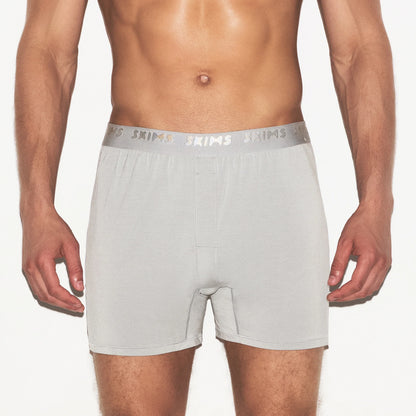 SKIMS STRETCH MENS KNIT BOXER 3-PACK | GUNMETAL MULTI