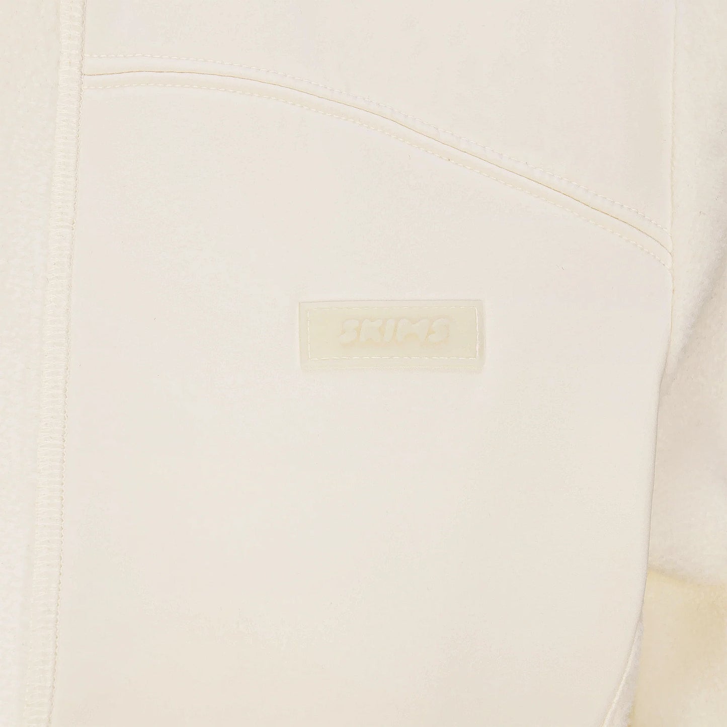 OUTDOOR FLEECE FITTED JACKET | ECRU
