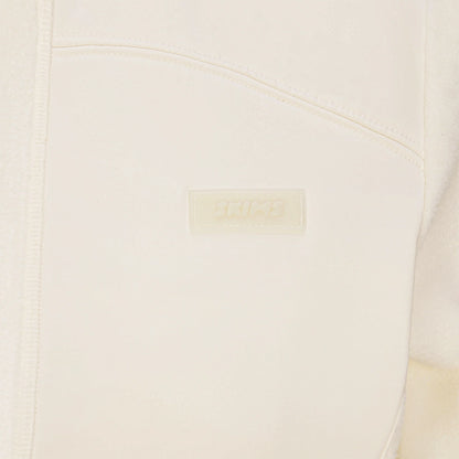 OUTDOOR FLEECE FITTED JACKET | ECRU