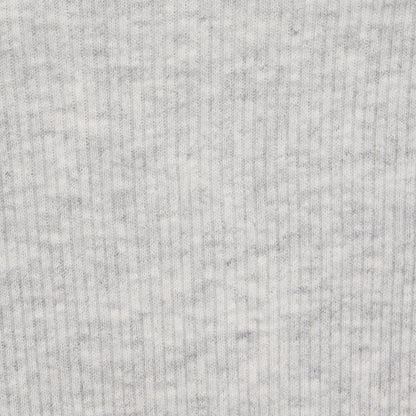 COTTON RIB T-SHIRT | LIGHT HEATHER GREY