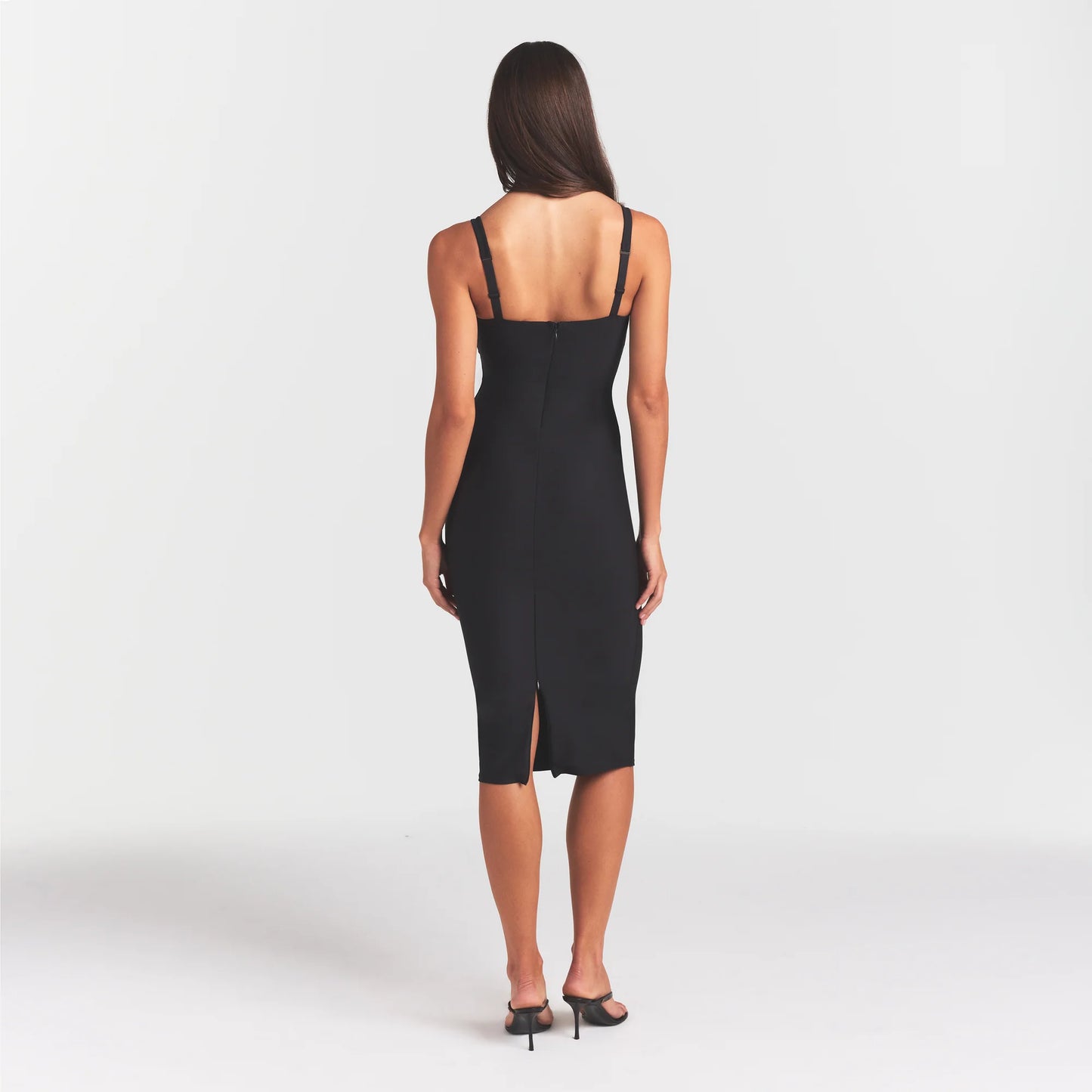 SKIMS BODY MIDI DRESS | ONYX