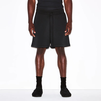 FLEECE LOUNGE MENS RELAXED SHORT | WASHED ONYX