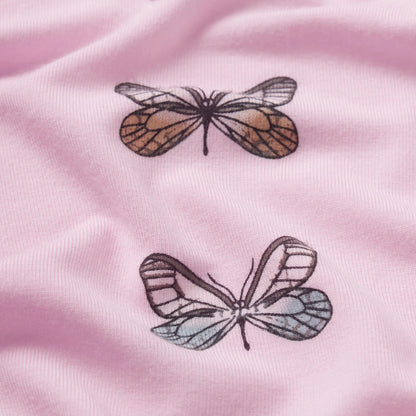 SKIMS SLEEP LONG SLEEVE BUTTON UP SET | PEONY BUTTERFLY PRINT