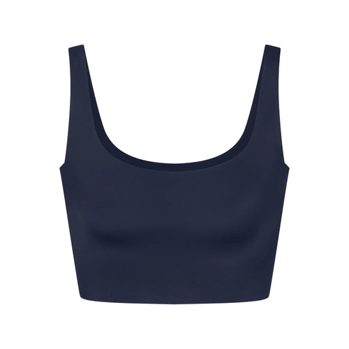NikeSKIMS SHINE SCOOP NECK BRA TOP | NAVY