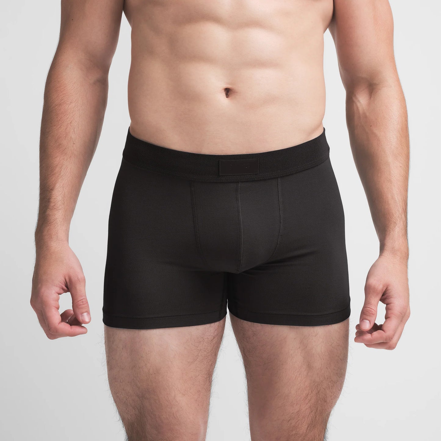 SKIMS COTTON MENS 3" BOXER BRIEF | ONYX