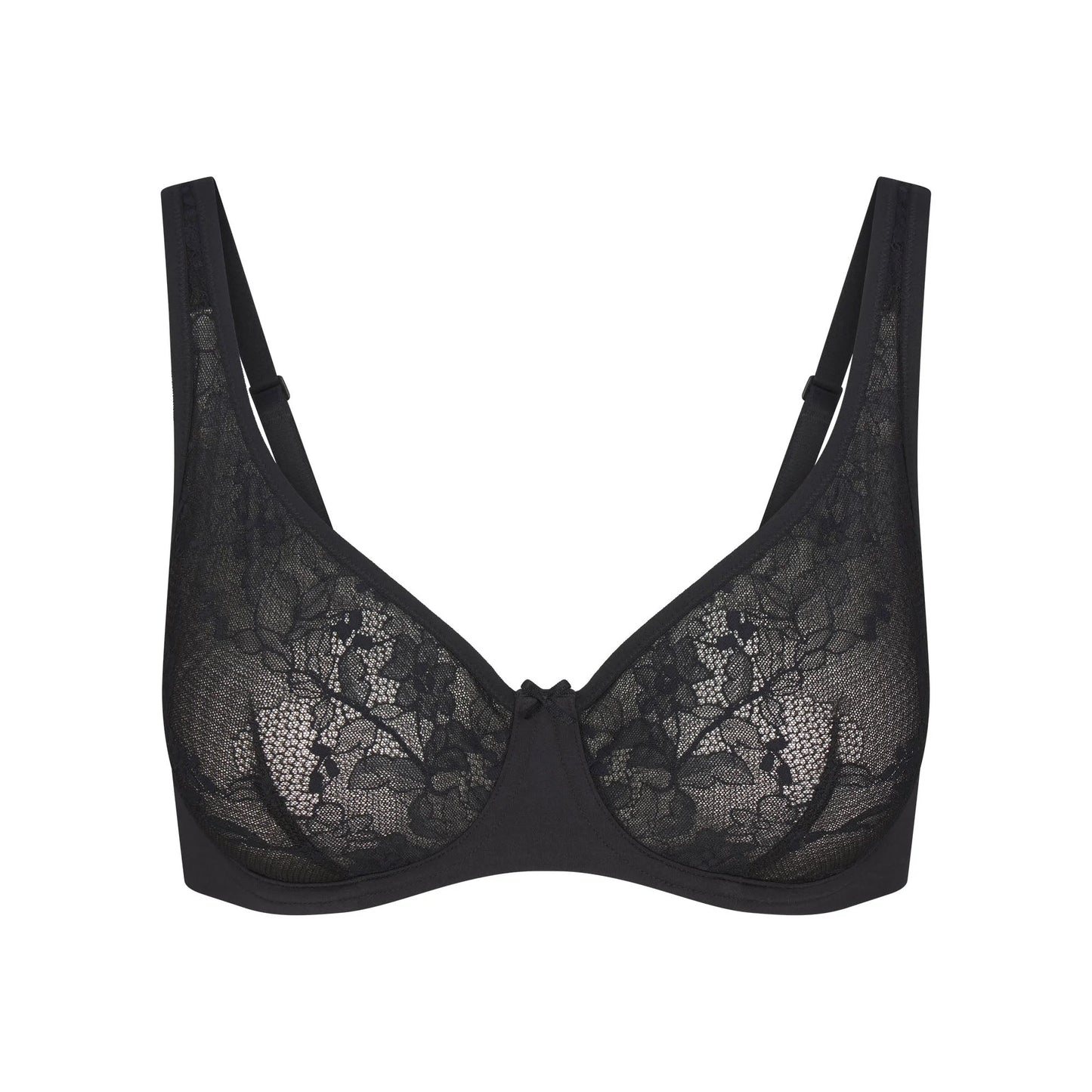 SKIMS LACE UNLINED MINIMIZER BRA | ONYX