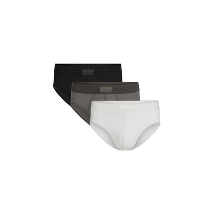 SKIMS COTTON MENS BRIEF 3-PACK | HEATHER MULTI