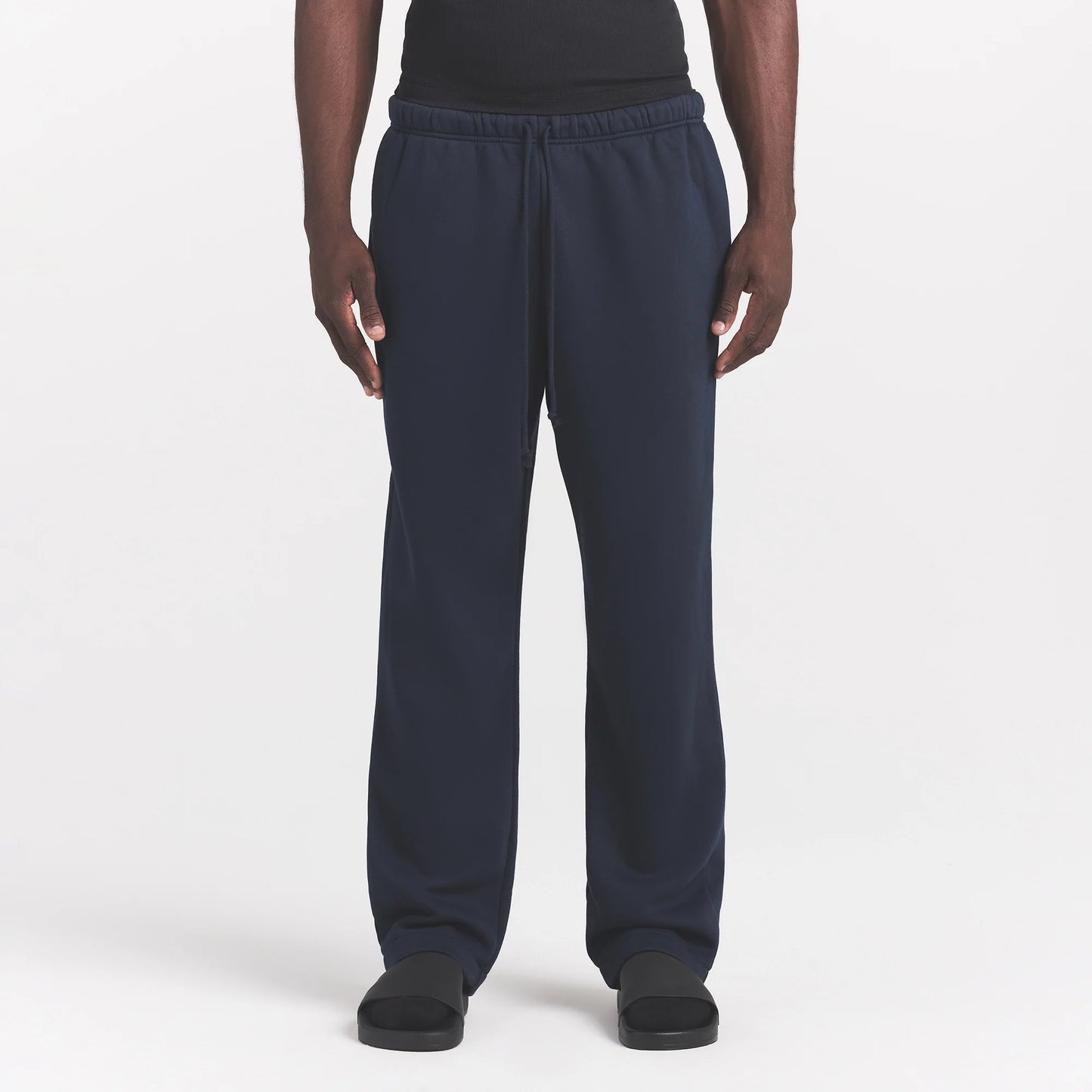FLEECE LOUNGE MENS CLASSIC STRAIGHT LEG PANT | NAVY