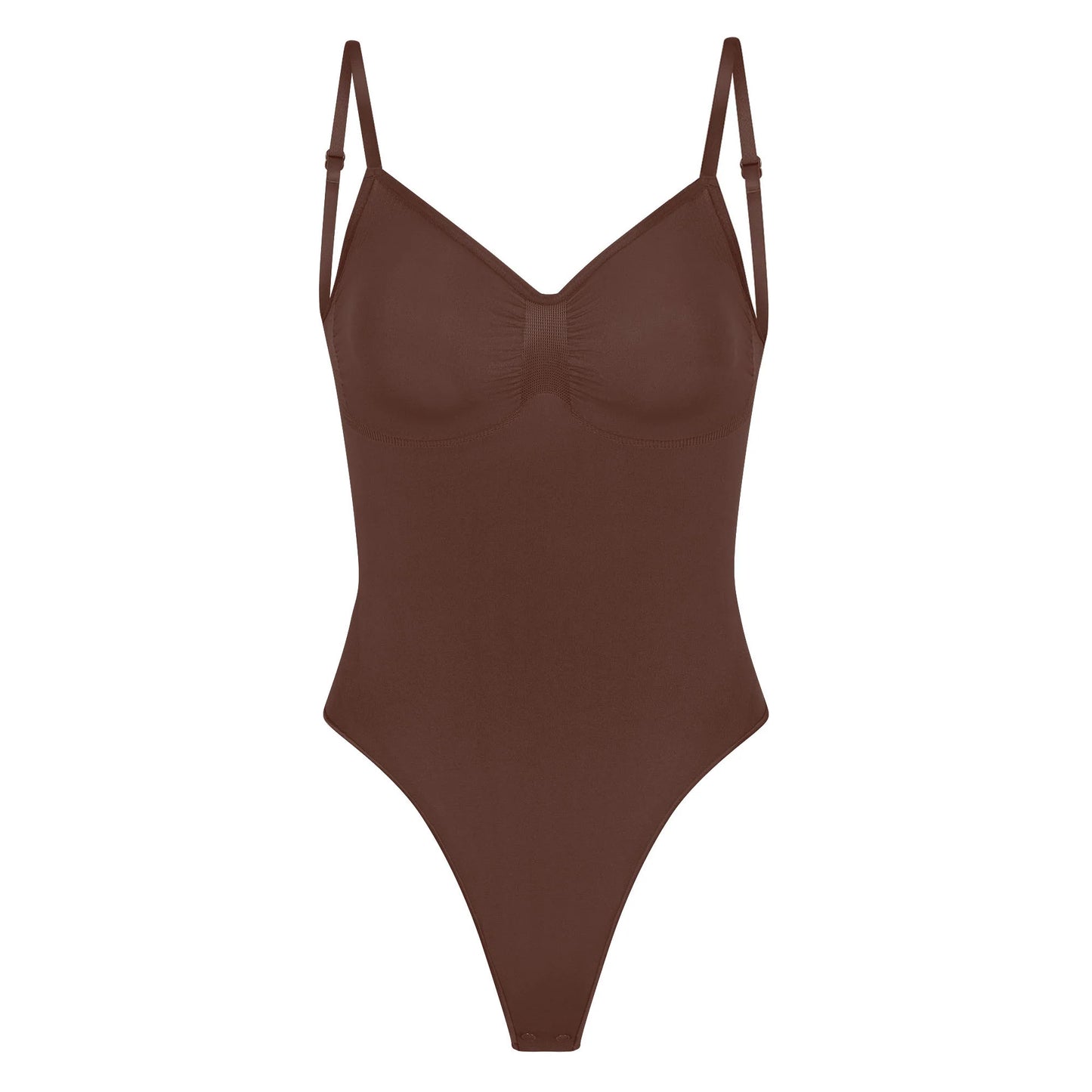 SEAMLESS SCULPT LOW BACK THONG BODYSUIT | COCOA