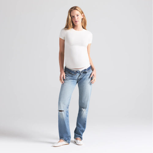 COTTON JERSEY MATERNITY T-SHIRT | MARBLE