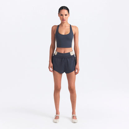 NikeSKIMS MATTE SHINE MIX RACERBACK BRA TOP | DEEP ROYAL AND STONE