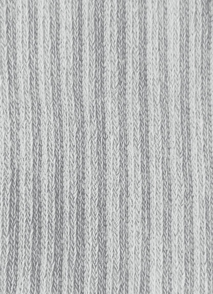 RIBBED CREW SOCK | LIGHT HEATHER GREY