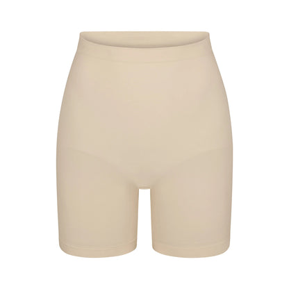 SEAMLESS SCULPT MID THIGH SHORT | SAND