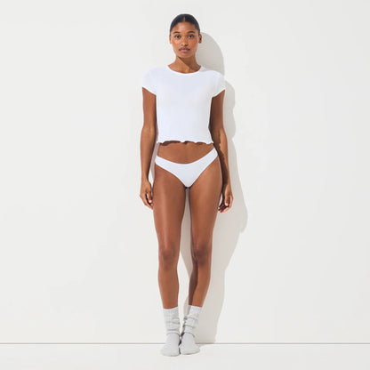 LIGHTWEIGHT COTTON THONG | SNOW