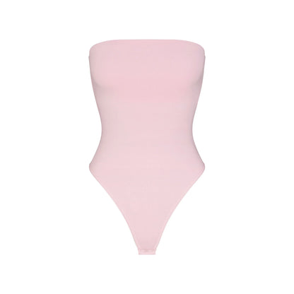 SMOOTH LAYERS STRAPLESS BODYSUIT | PEONY
