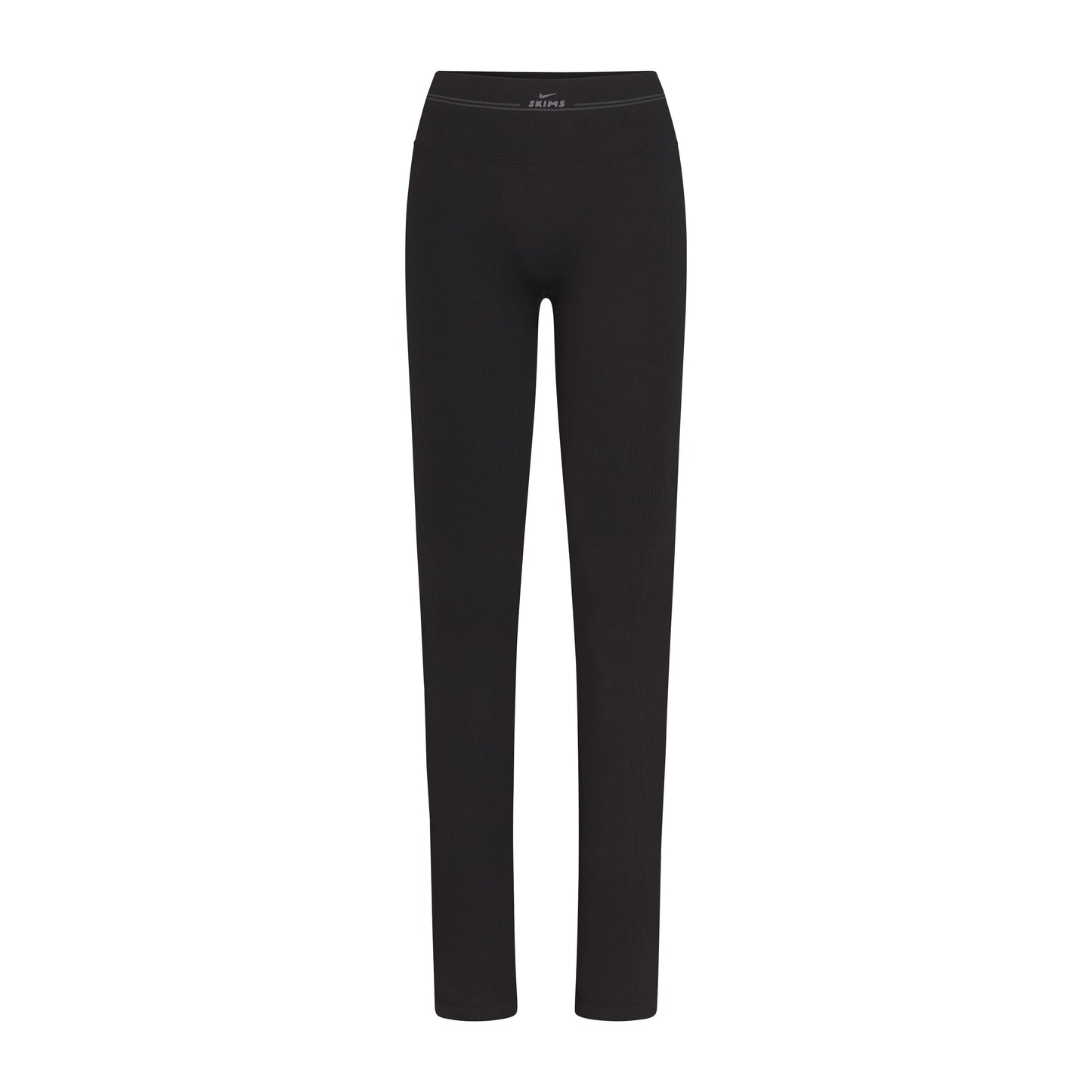 NikeSKIMS RIBBED SEAMLESS 34" STRAIGHT LEGGING | OBSIDIAN