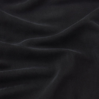 CUPRO JERSEY RUCHED LONG DRESS | OBSIDIAN