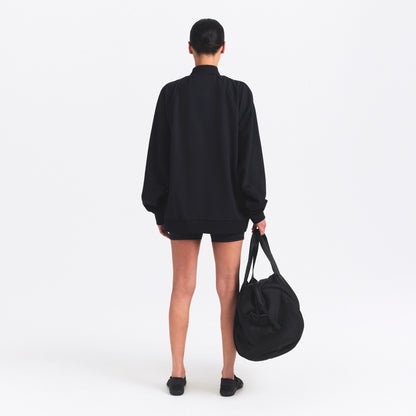 NikeSKIMS MATTE TRICOT OVERSIZED TRACK JACKET | OBSIDIAN