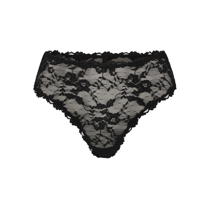 STRETCH LACE BRIEF | SOOT
