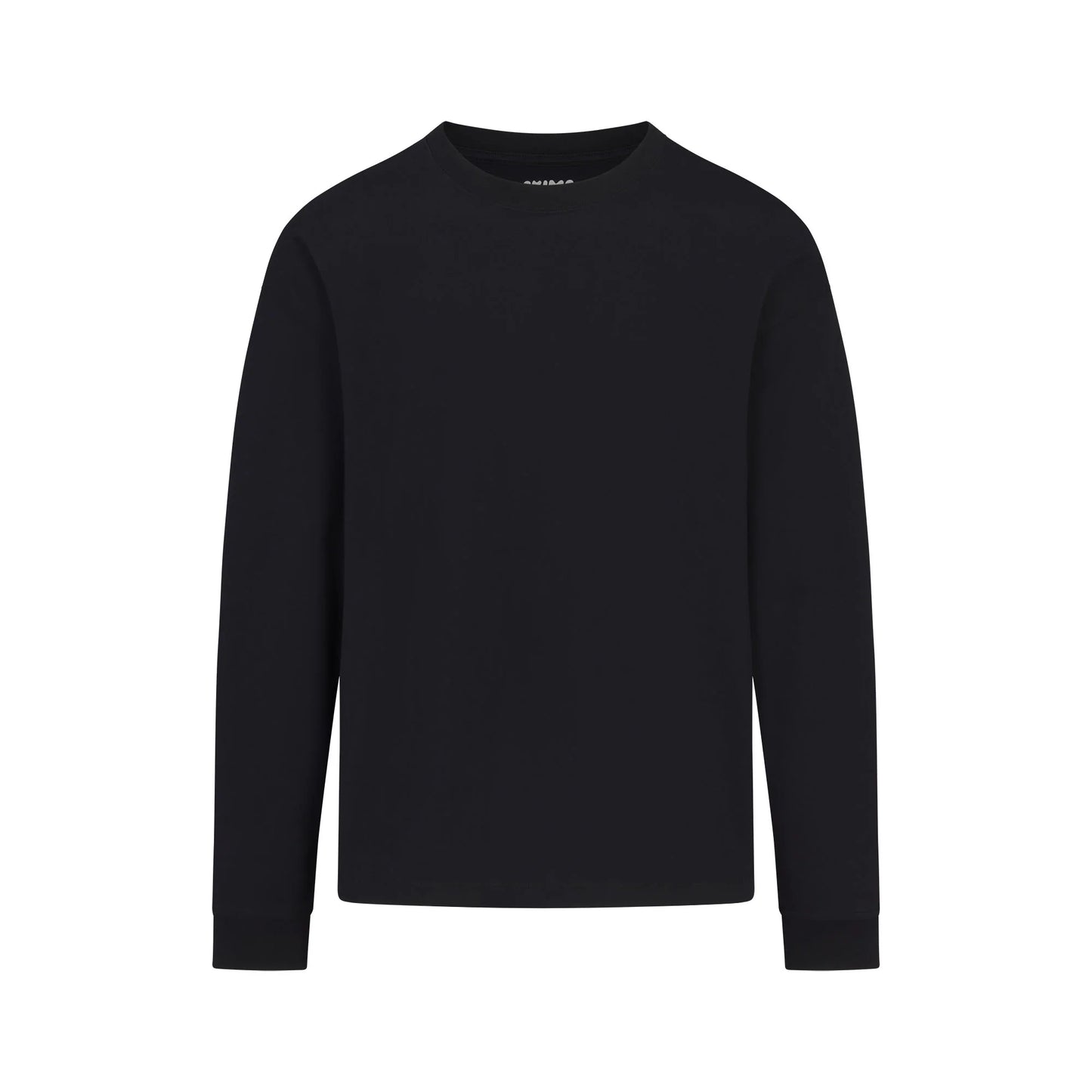HEAVYWEIGHT COTTON MENS RELAXED LONG SLEEVE T-SHIRT | OBSIDIAN