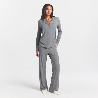 SOFT LOUNGE SLEEP SET | HEATHER GREY