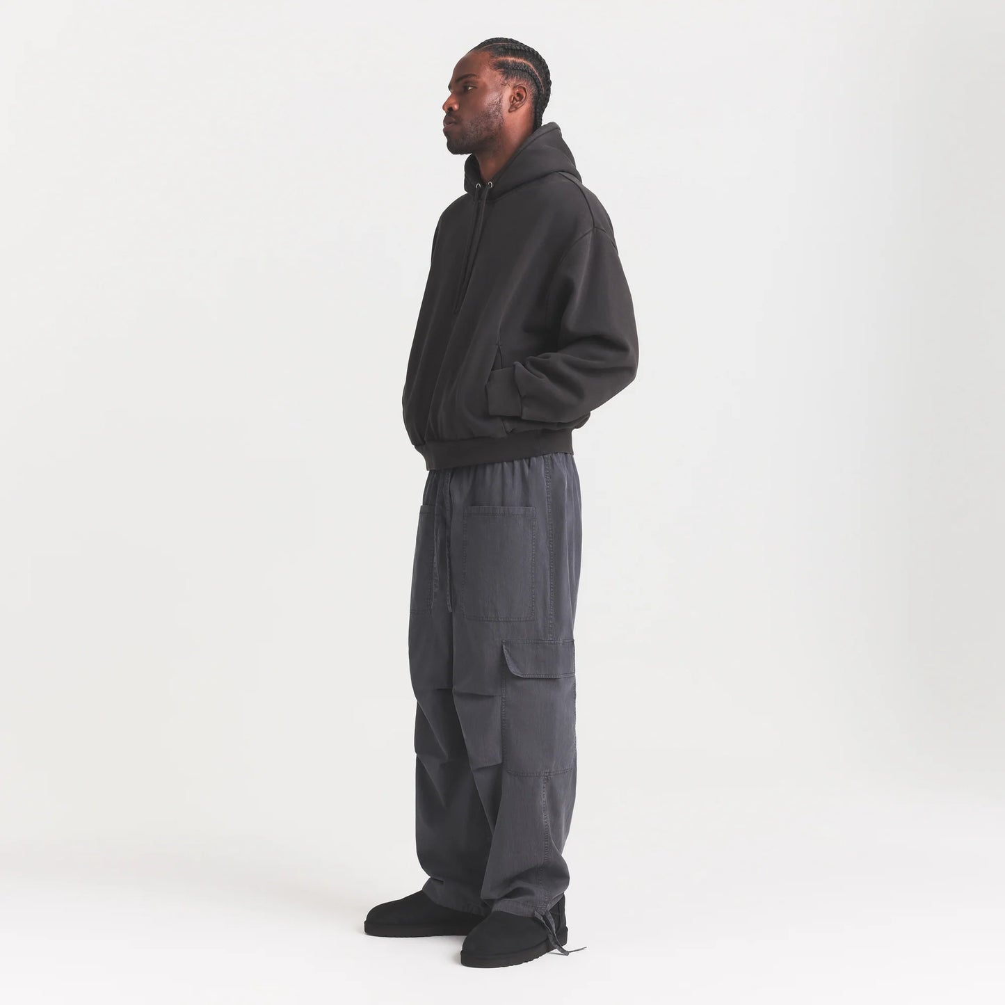 WOVEN MENS CARGO PANT | ASH