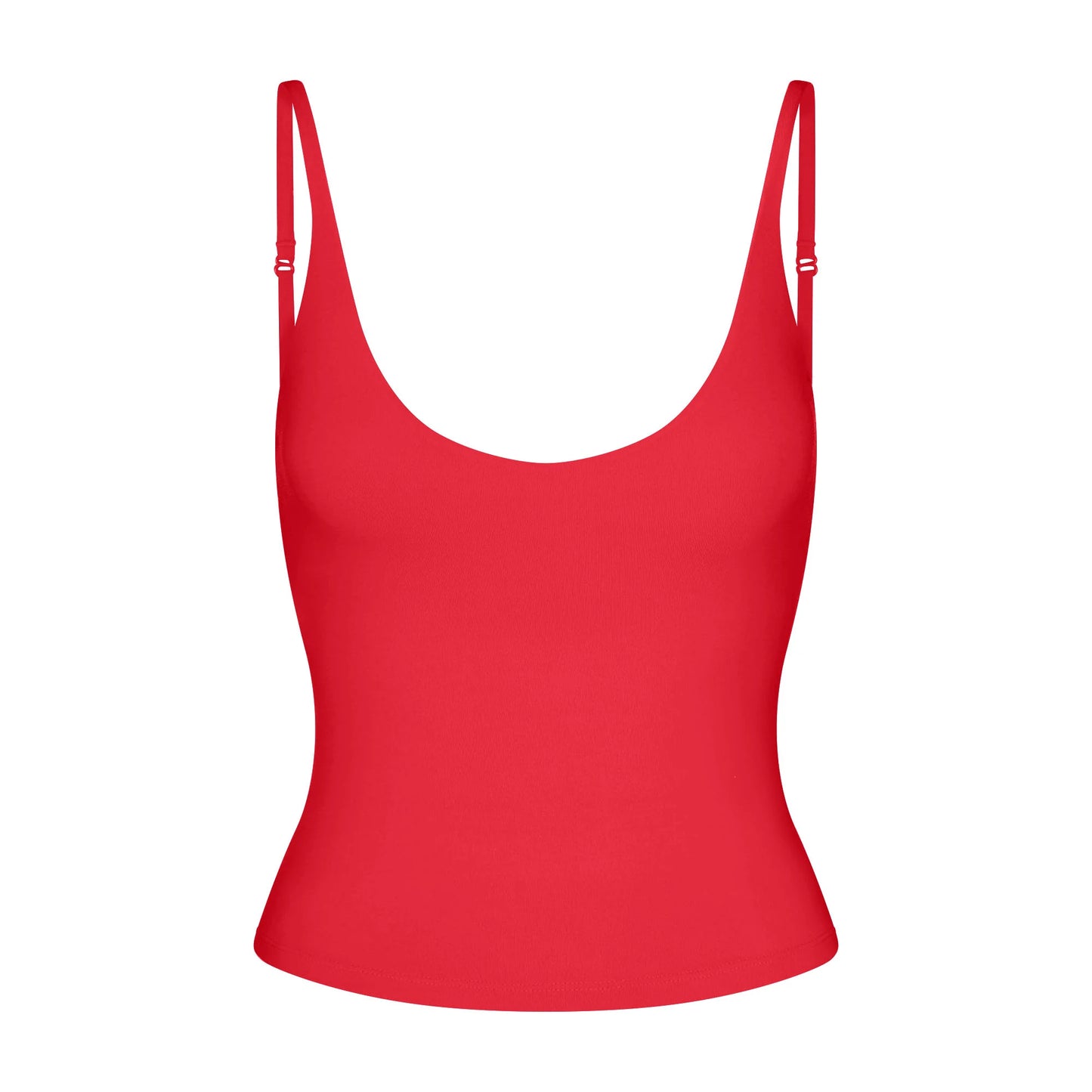 SMOOTH LAYERS SCOOP NECK CAMI | CARMINE