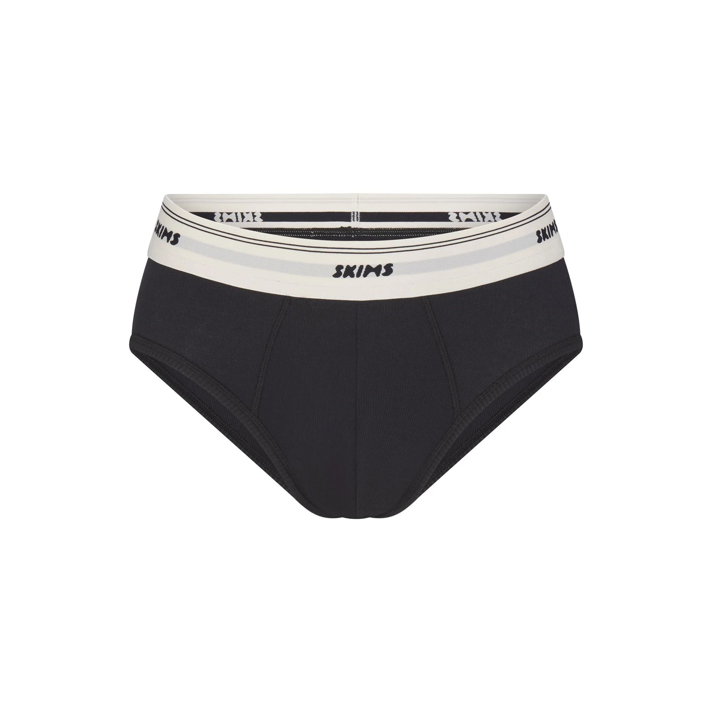 SKIMS COTTON RIB MENS BRIEF | ONYX